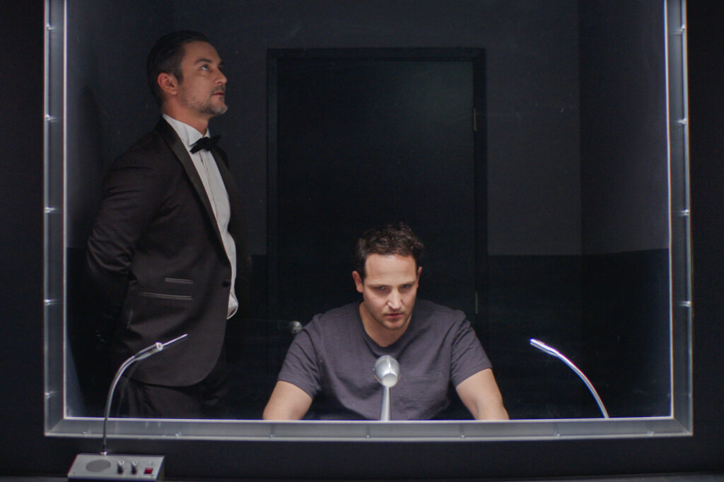 L to R: Konstantin Lavysh as Aleksander Popov and David Henry Gerson as Stefan in Safe Space. Dir. Stefan Kubicki. Image courtesy of CYNIUM